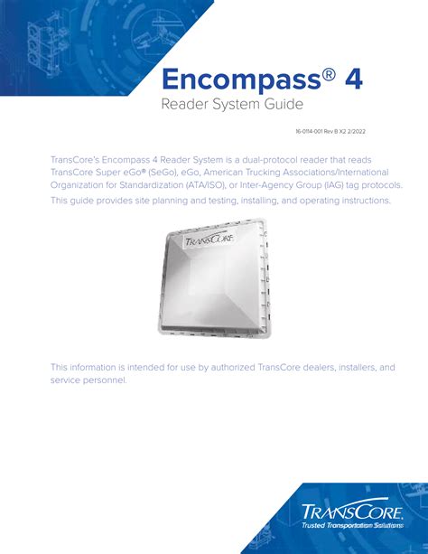 transcore_rfid_reader|encompass 3.0 23.4.1.